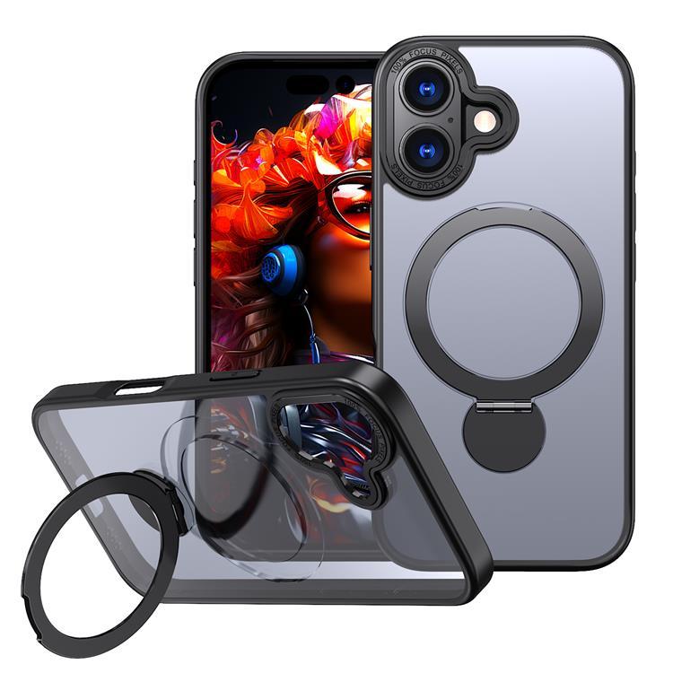 iPhone 17 Mobilskal MagSafe Rotating Kickstand (Svart) | 2353 | AlltMobil