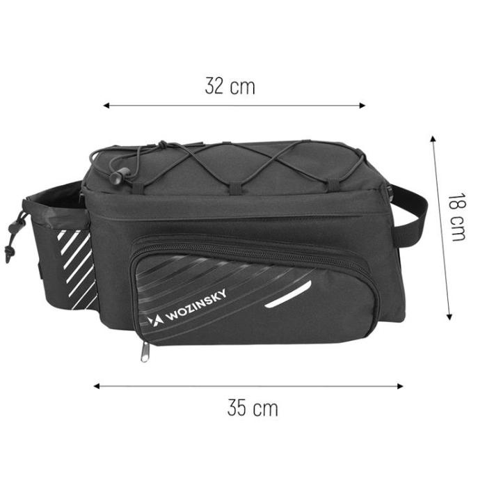 Wozinsky - Wozinsky Cykel Bagageväska bak med rem 9L
