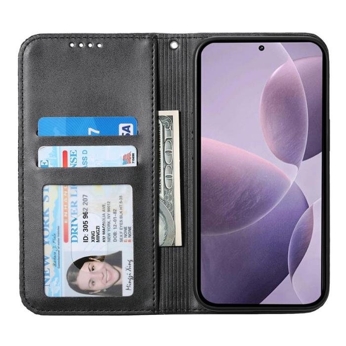 OEM - Samsung Galaxy S26 Fodral Konstläder Plånboksfodral - Svart
