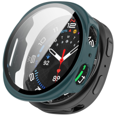 A-One Brand - Galaxy Watch 8 (44mm) Skal PC med Härdat Glas - Grön