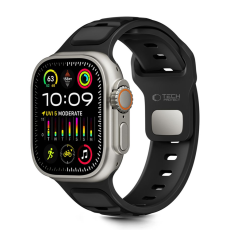 Tech-Protect - Tech-Protect Apple Watch (44/45/46/49mm) Armband Icon - Svart/Svart