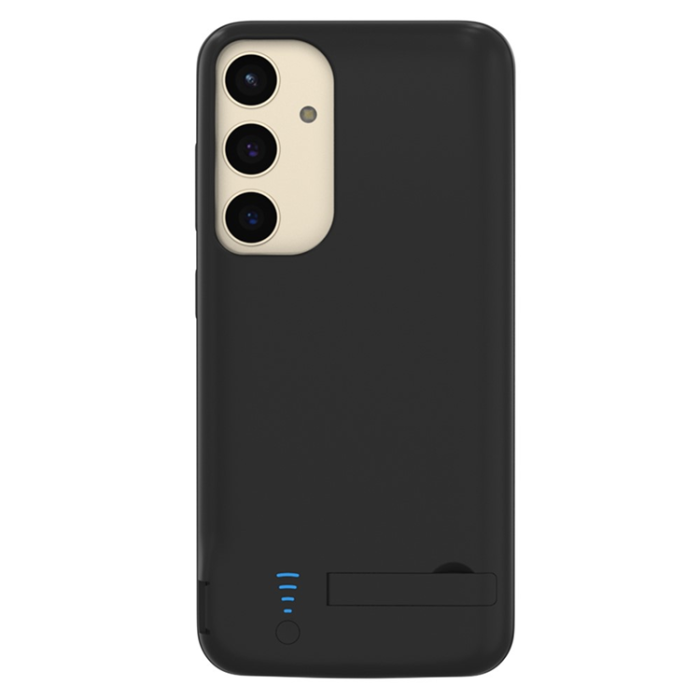A-One Brand - Galaxy S24 Plus/S25 Plus Batteriskal Kickstand 5000mAh - Svart