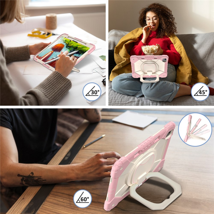 A-One Brand - iPad Air 13(2025/2024) Skal Kickstand - Roséguld/Grå