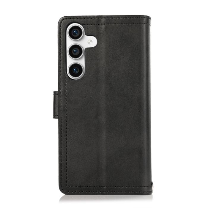 OEM - Samsung Galaxy S26/S26 Pro Plånboksfodral Äkta Läder Magnetiskt Skydd - Svart