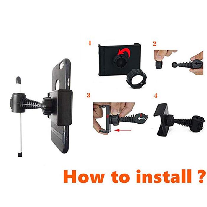 OEM - Universal Nackstödshållare till mobiler mellan 3.5