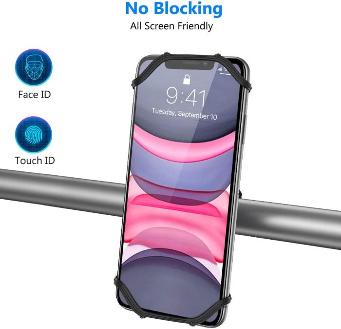OEM - Universal Borttagbar mobilhållare till cykel - Passar Mobiler 4