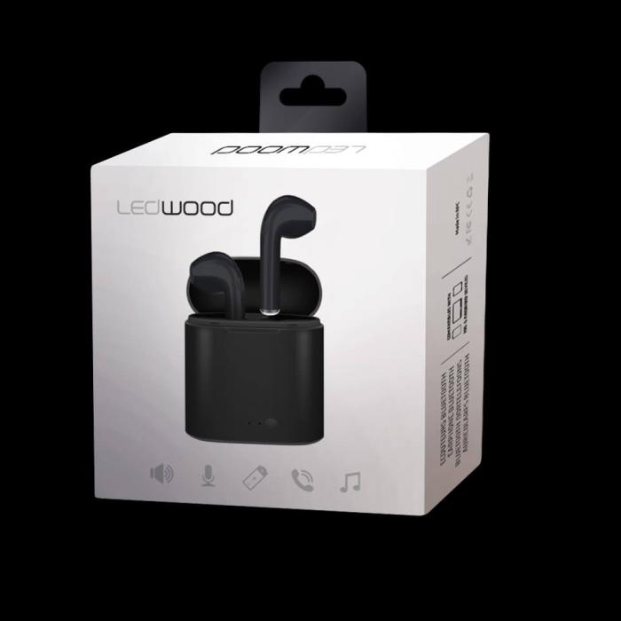 UTGATT4 - LEDWOOD Hörlur True Wireless In-Ear Mic - Svart