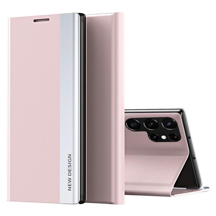 OEM - Mobilskal till Samsung Galaxy S26 Ultra Anti-Drop Äkta Läder - Rosa