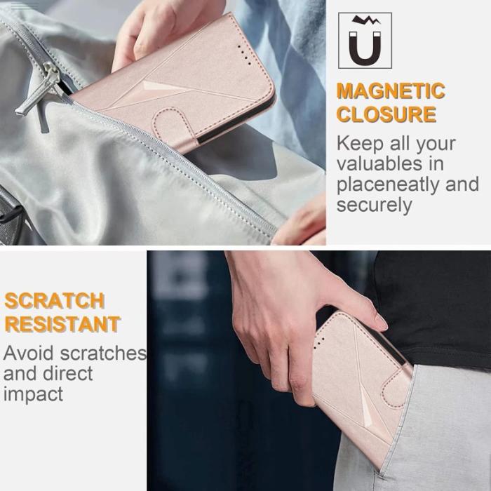 OEM - Triangle Mobilskal till Samsung Galaxy S26 Ultra KonstLäder - Roséguld