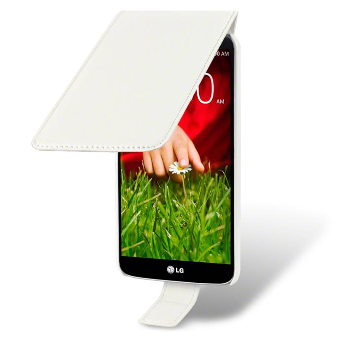 UTGATT4 - Flip Mobilväska - Fodral till LG G2 (Vit)