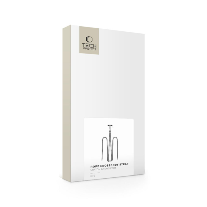 Tech-Protect - Tech-Protect Mobilrem Crossbody C7S - Grå/Silver