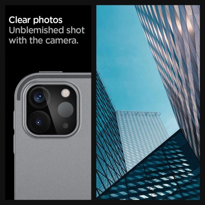 UTGATT1 - Spigen - Härdat Glas Fc Kamera Lens 2-Pack iPad Pro 11/12.9 2020 Svart