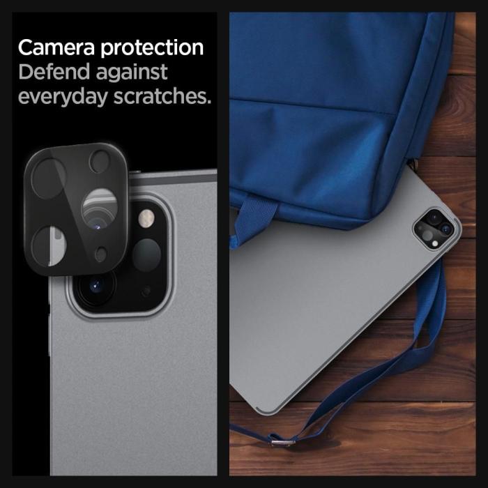 UTGATT1 - Spigen - Härdat Glas Fc Kamera Lens 2-Pack iPad Pro 11/12.9 2020 Svart