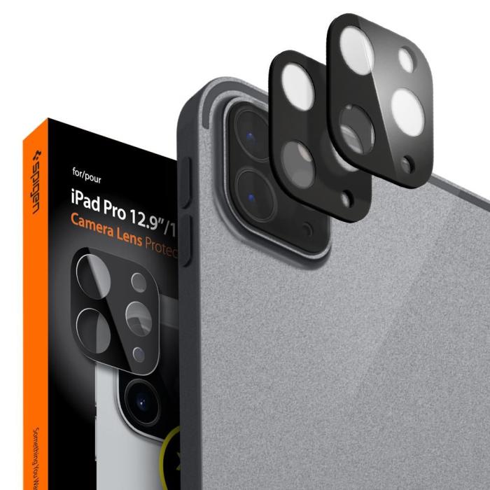 UTGATT1 - Spigen - Härdat Glas Fc Kamera Lens 2-Pack iPad Pro 11/12.9 2020 Svart