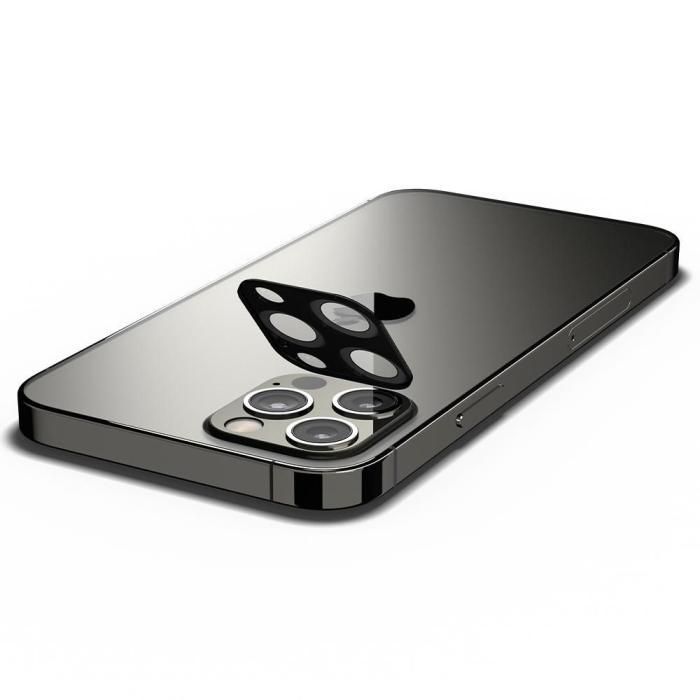 UTGATT5 - SPIGEN Kamera Linsskydd i Härdet Glas iPhone 12 Pro Svart