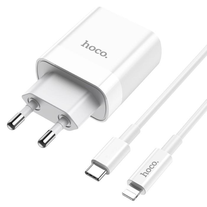 Hoco - HOCO C80a Network Charger Pd20w/Qc3.0 + Lightning Cable Vit