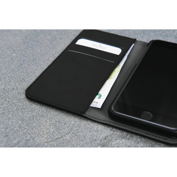 UTGATT1 - Puro - EcoLeather Plånboksfodral Detachable iPhone X / XS - Svart
