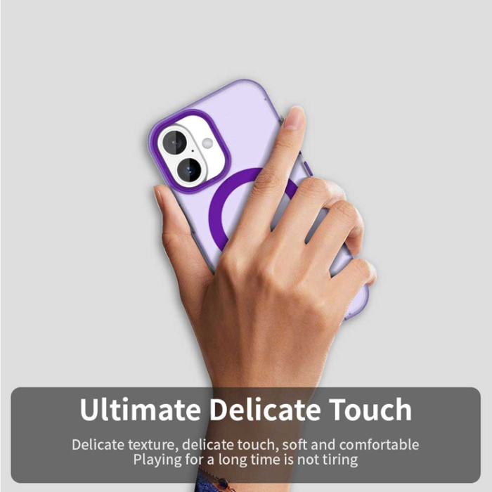 A-One Brand - iPhone 17 Mobilskal MagSafe Anti Drop Hybrid - Lila