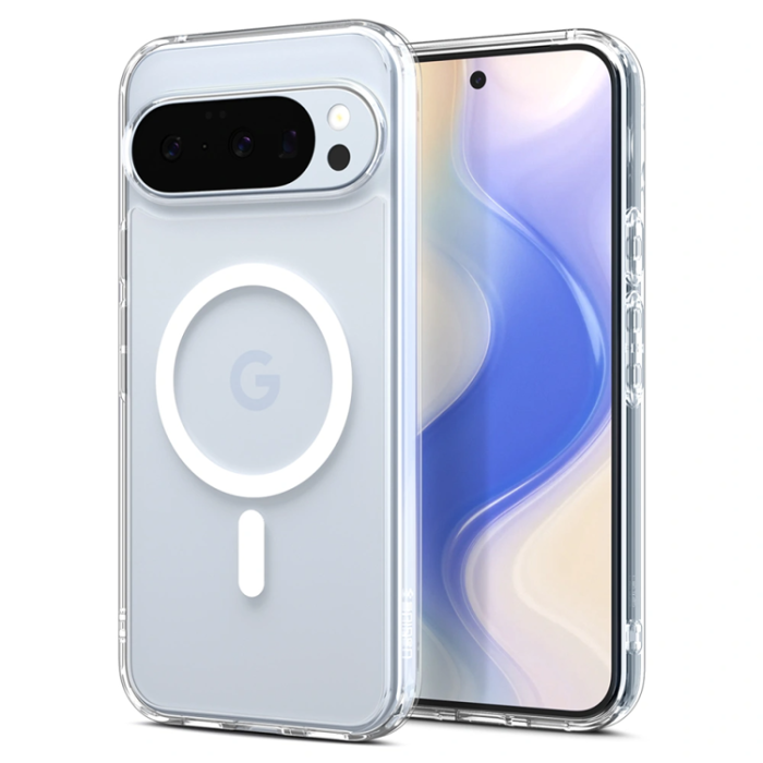 Spigen - Spigen Google Pixel 10/10 Pro Mobilskal Magsafe Ultra Hybrid - Clear/Vit