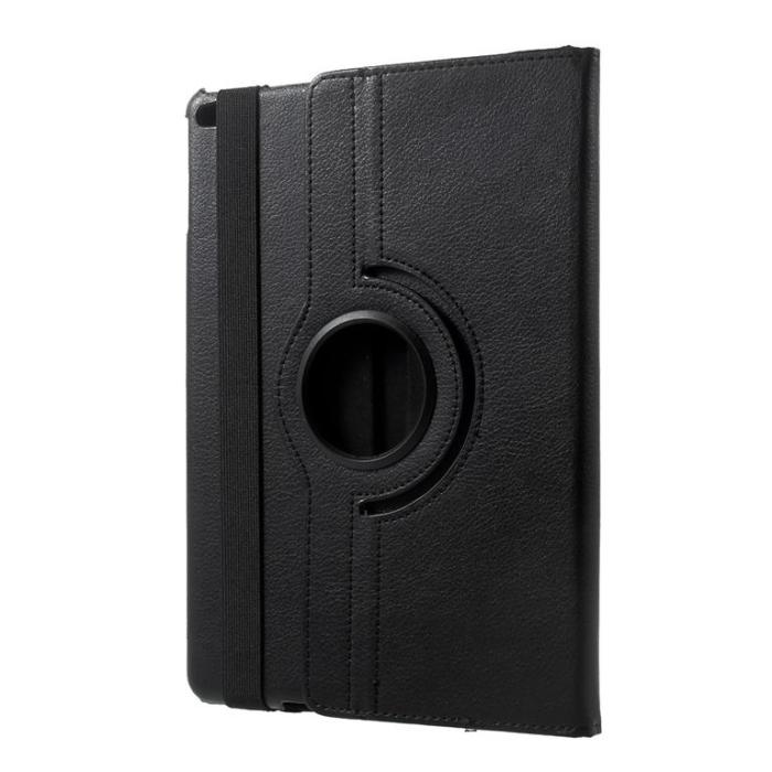 OEM - iPad 9.7 (2017/2018/Air/Air2) Fodral Litchi - Svart