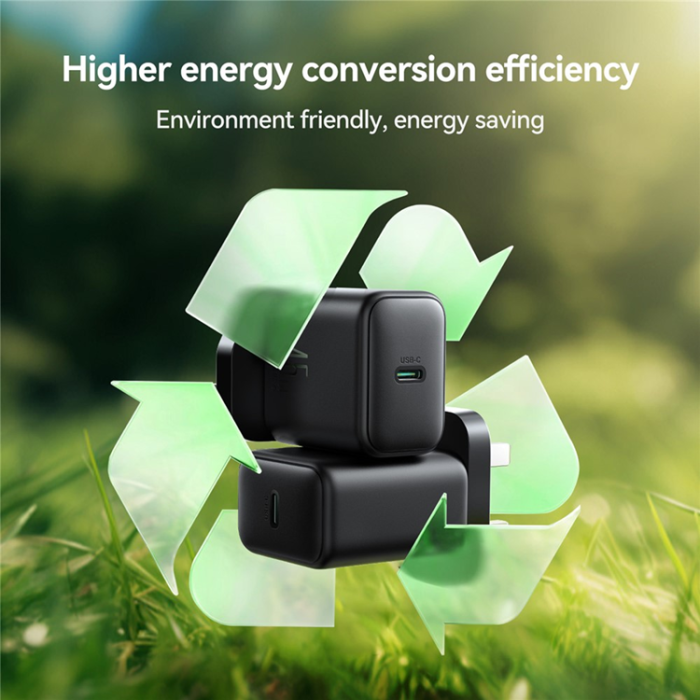 Joyroom - JOYROOM GaN Snabbladdare 45W USB-C UK JR-TCG13 - Svart