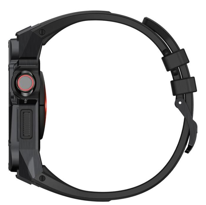 Kingxbar - Kingxbar Apple Watch SE/6/5/4 (44mm) Armband CYF140 2in1 Rugged - Silver