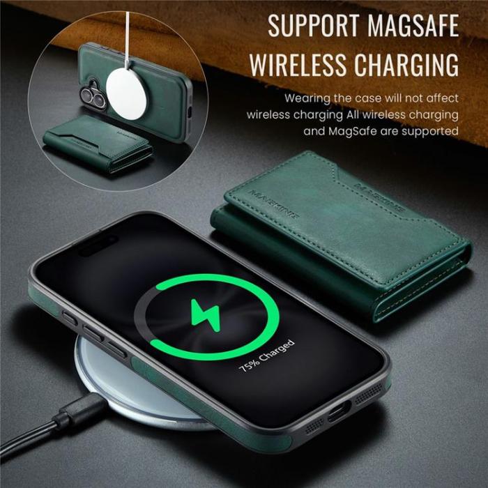 MAGKING - MAGKING iPhone 17 Mobilskal MagSafe Korthållare - Grön