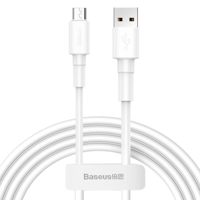 BASEUS - BASEUS Mini Vit Micro-Usb Cable 100 cm Vit
