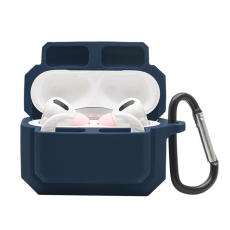 A-One Brand - AirPods Pro Skal Silikon 3-in-1 - Midnattsblå