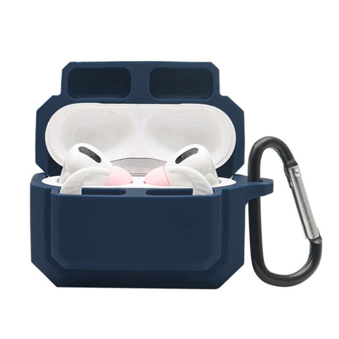 A-One Brand - AirPods Pro Skal Silikon 3-in-1 - Midnattsblå