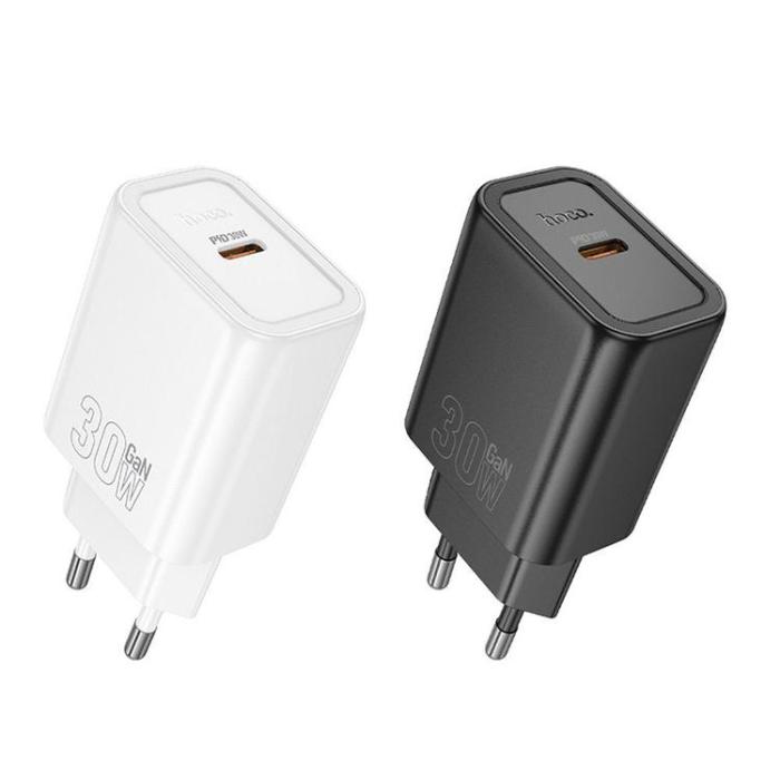 Hoco - Hoco Snabbladdare 30W USB-C GaN PD QC N62 - Svart
