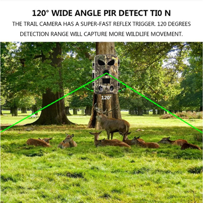 OEM - WiFi Trail Jaktkamera 8K 60MP Ultra HD Nattseende PR8000