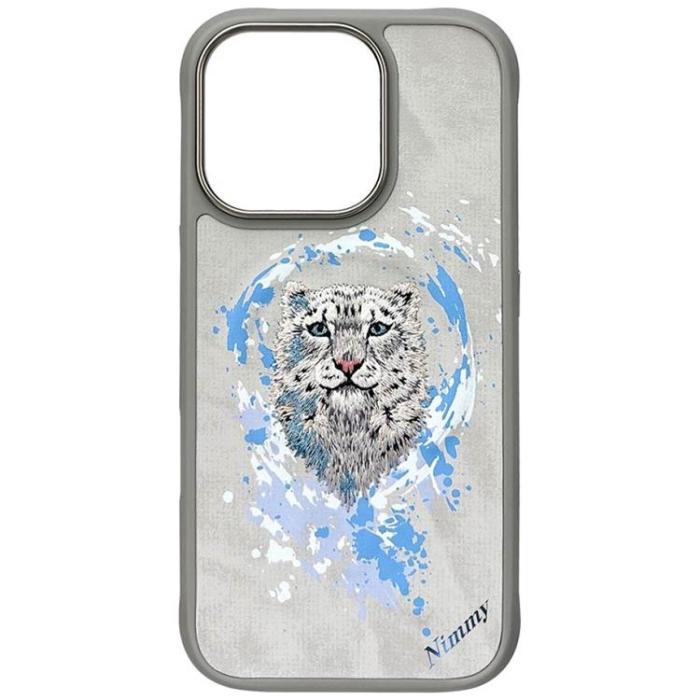 NIMMY - Nimmy iPhone 16 Pro Mobilskal MagSafe Panther - Ljusgrå
