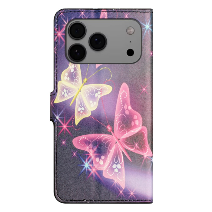 A-One Brand - iPhone 17 Pro Plånboksfodral Pattern Print Läder