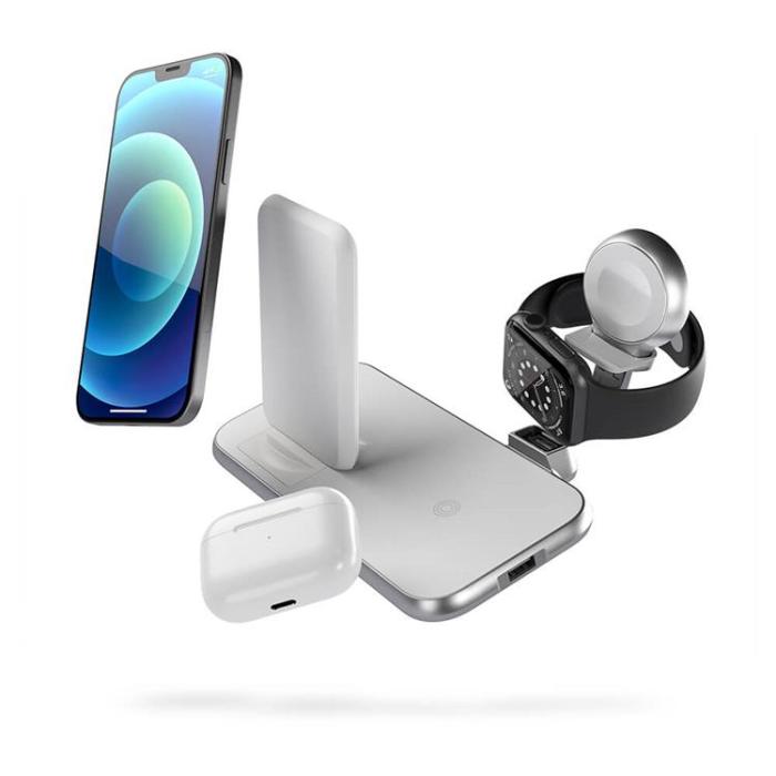ZENS - ZENS 4in1 Laddare 10W inkl 45W USB-C PD - Vit