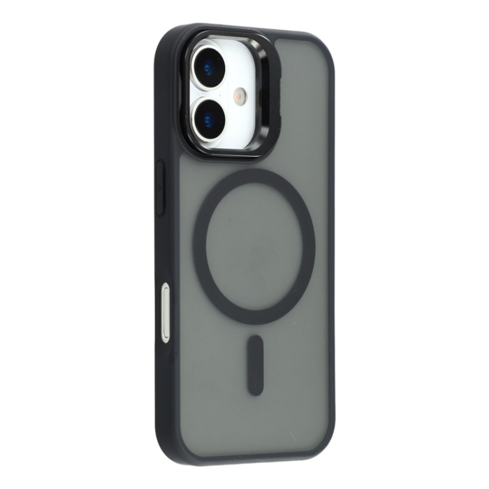 A-One Brand - iPhone 17 Mobilskal MagSafe Lins Kickstand - Titansvart