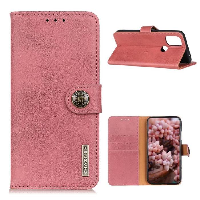 KHAZNEH - KHAZNEH Plånboksfodral OnePlus Nord N100 - Rosa