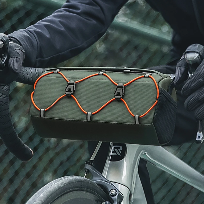 Rockbros - Rockbros 30110054001 Cykelstyr Väska 2.2 l - Grön