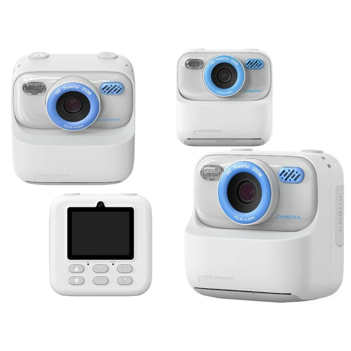 OEM - Barn Digitalkamera HD 1080P Med Skrivare P79 - Vit