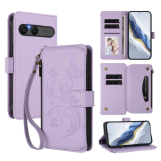 A-One Brand - Sony Xperia 10 VII Plånboksfodral Butterfly Floral - Lila