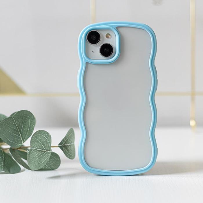 OEM - iPhone X/XS Mobilskal Wave - Blå
