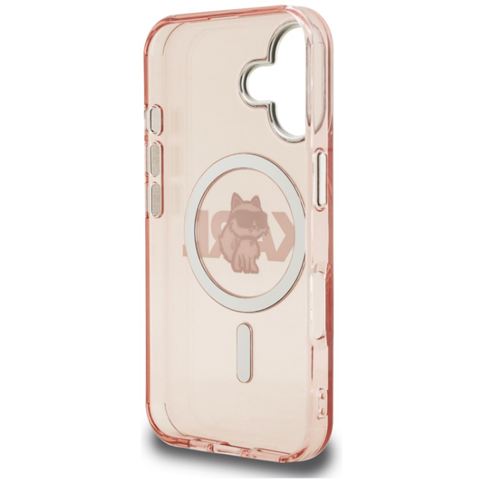 KARL LAGERFELD - KARL LAGERFELD Mobilskal För iPhone 16 MagSafe IML Choupette Sketch
