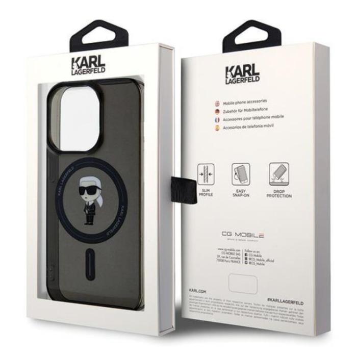 KARL LAGERFELD - Karl Lagerfeld iPhone 15 Pro Max Mobilskal Magsafe IML Ikonik