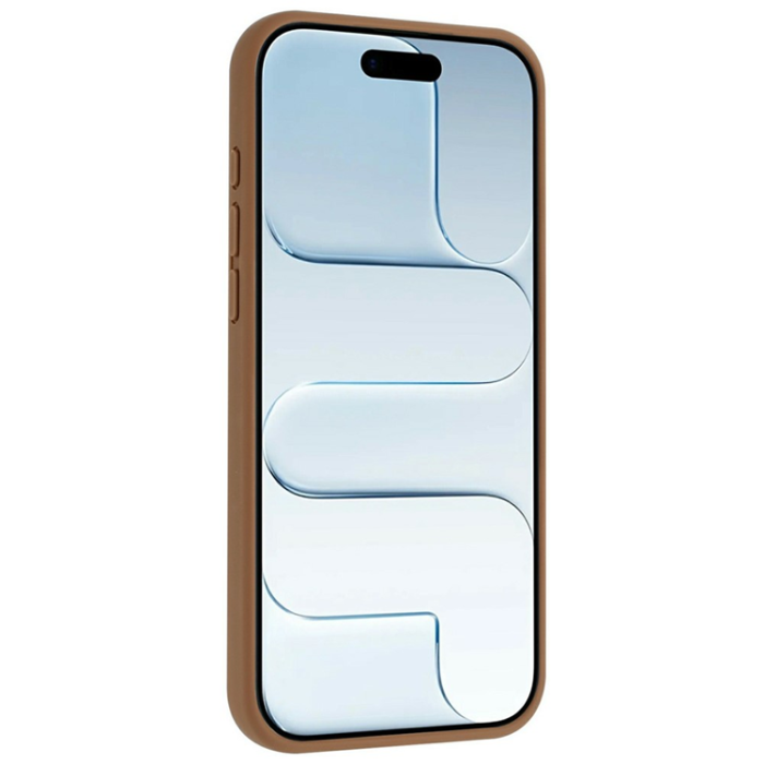 A-One Brand - iPhone 15 Pro Mobilskal MagSafe Rotary Kickstand Skin Touch - Guld