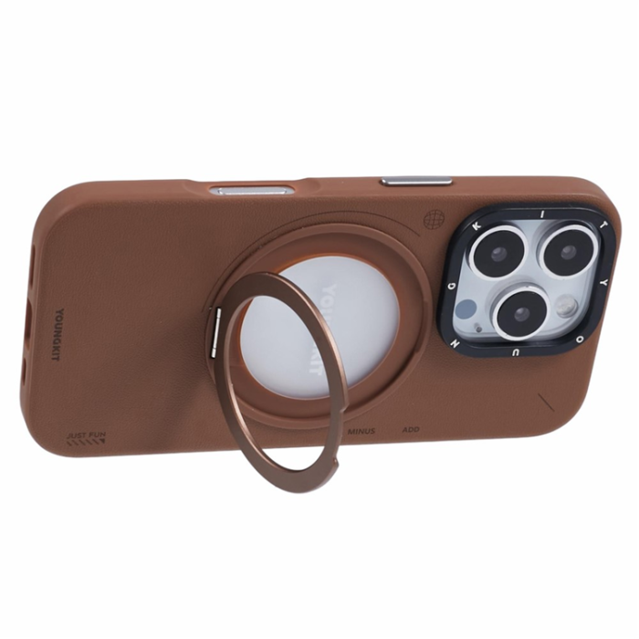 A-One Brand - Youngkit iPhone 16 Pro Max Mobilskal Magafe Rotating Kickstand