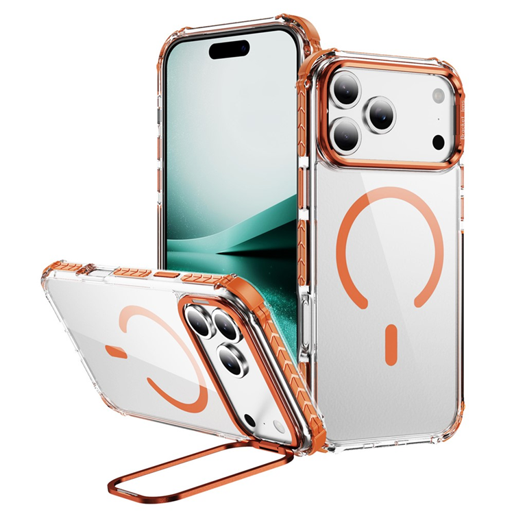 iPhone 17 Pro Max Mobilskal MagSafe Kickstand - Orange | 2353 | AlltMobil