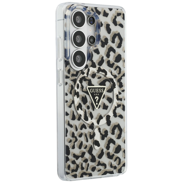 Guess - Guess Mobilskal För Galaxy S26 Ultra MagSafe IML Leopard Print Triangle