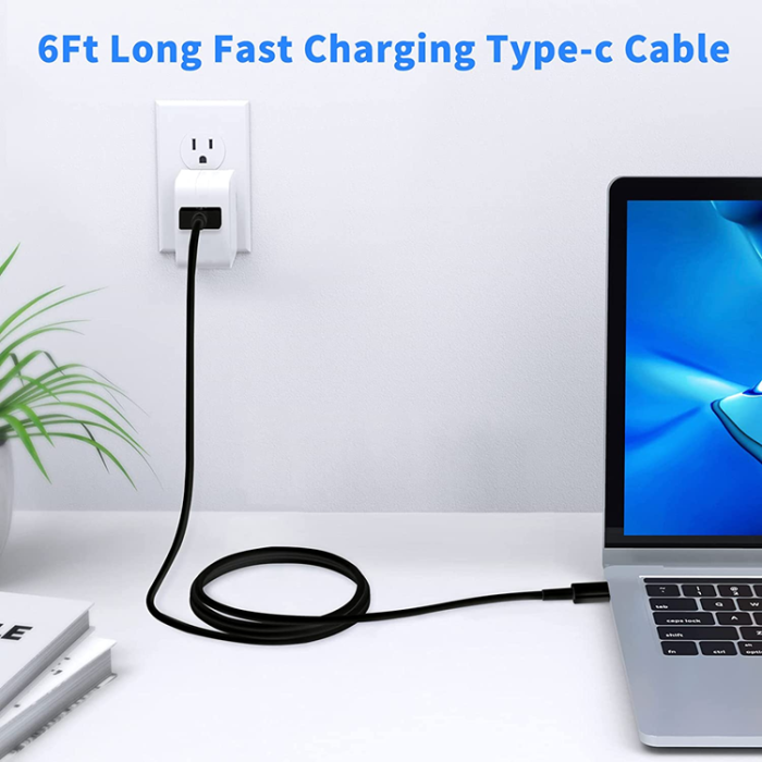 A-One Brand - USB-C till USB-A kabel Snabbladdning 3m - Svart