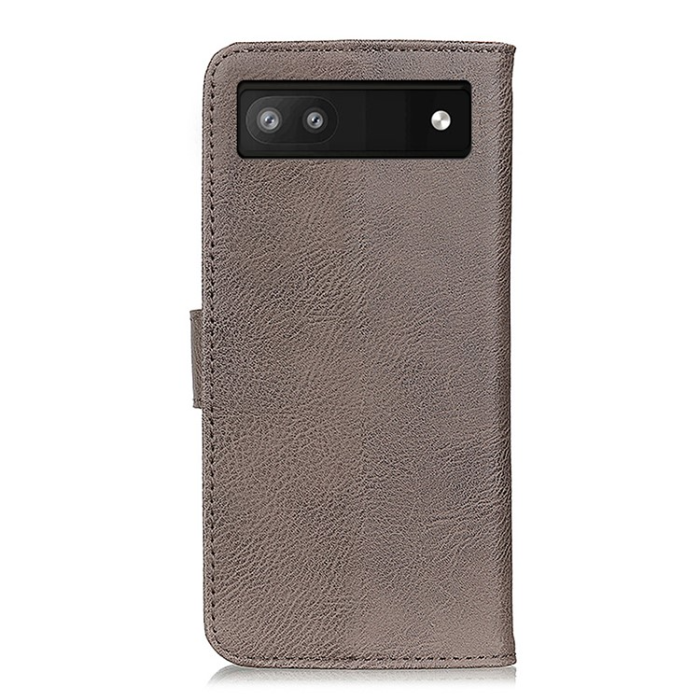 KHAZNEH - KHAZNEH Google Pixel 7A 5G Plånboksfodral Cowhide - Grå