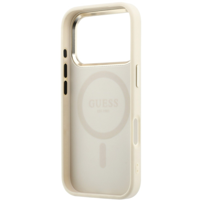 Guess - Guess Mobilskal till iPhone 18 Pro Max/17 Pro Max Magsafe Saffiano Small 4G Logo